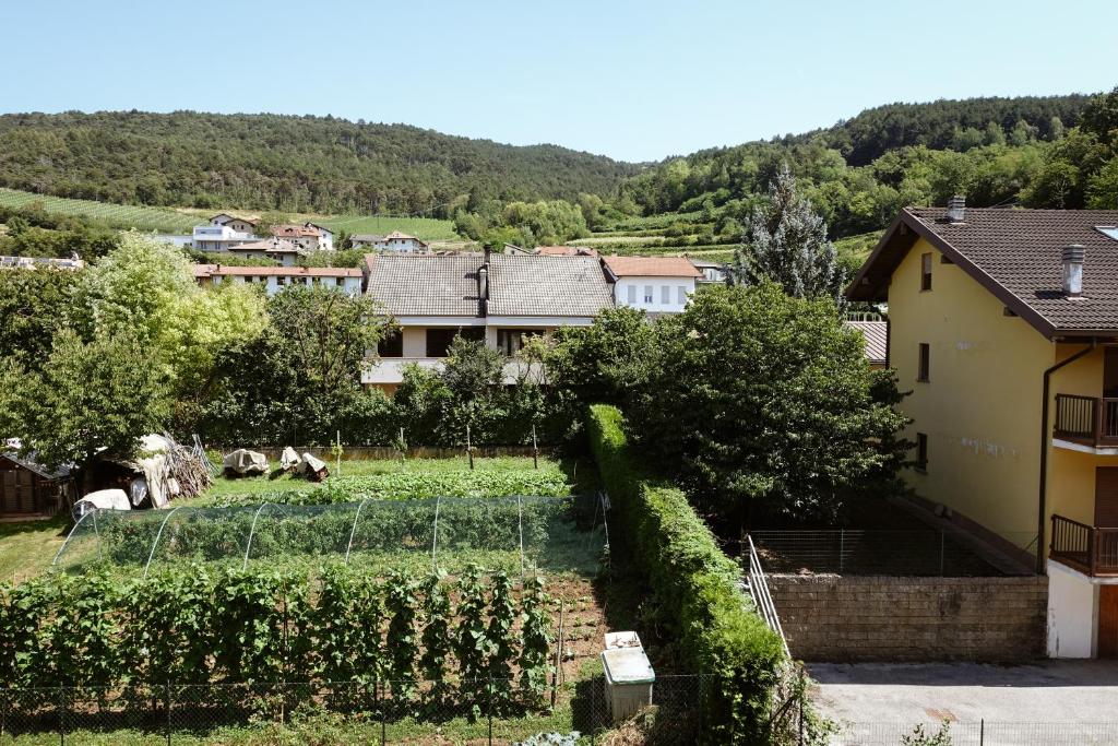 vista su un orto in un villaggio di Casa Matisse a Trento