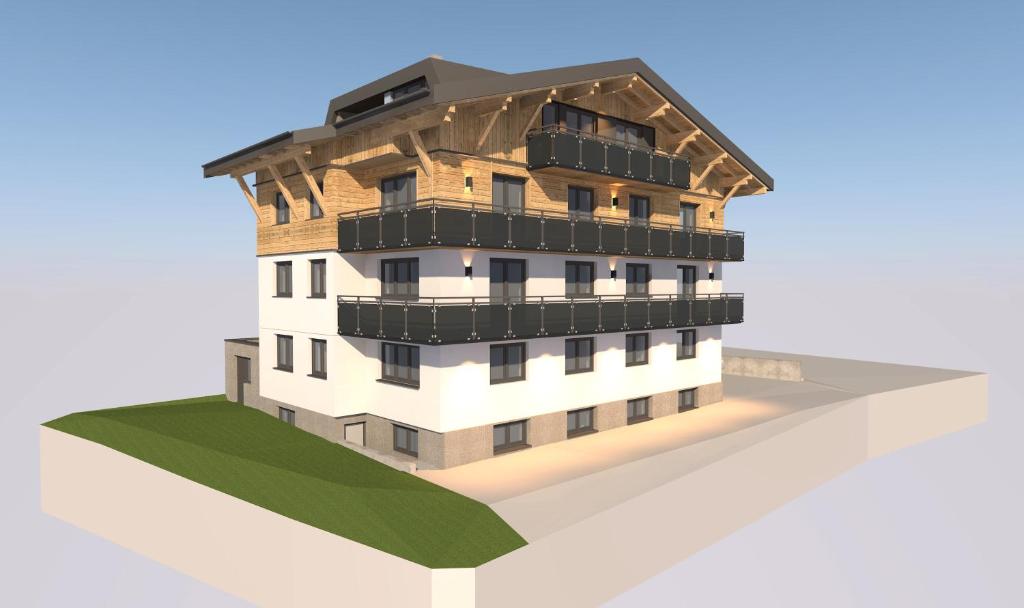 aominium building on a chunk of land with aominium at Apart Val Sula in Sankt Anton am Arlberg
