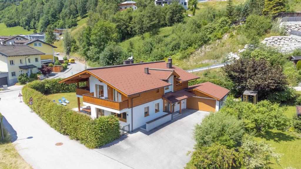 an aerial view of a house at 5-star Chalet Helen Deluxe in Kaprun with Air Condition in Kaprun