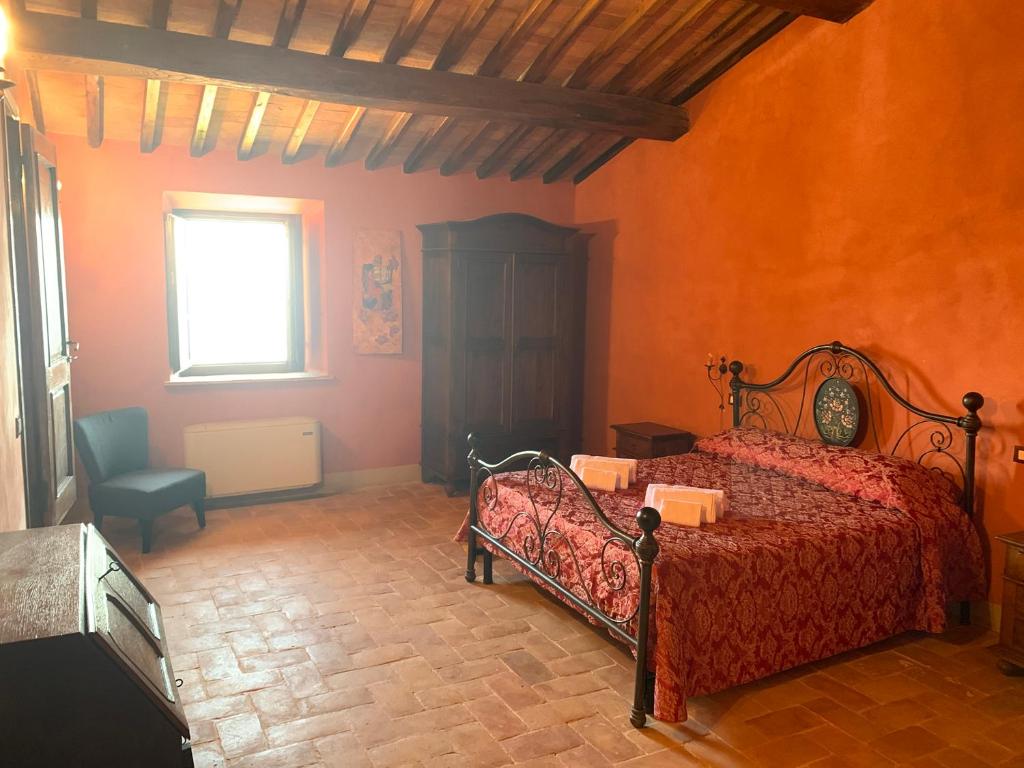 Łóżko lub łóżka w pokoju w obiekcie Villa Gosparini