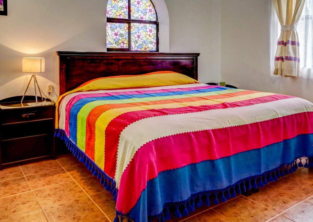 Postel nebo postele na pokoji v ubytování Villas Xänthe