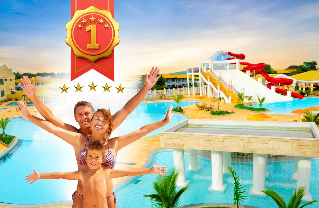 Hồ bơi trong/gần OFERTA - Lacqua 2 - DiRoma Caldas Novas - Térreo - Parque Aquático 24h