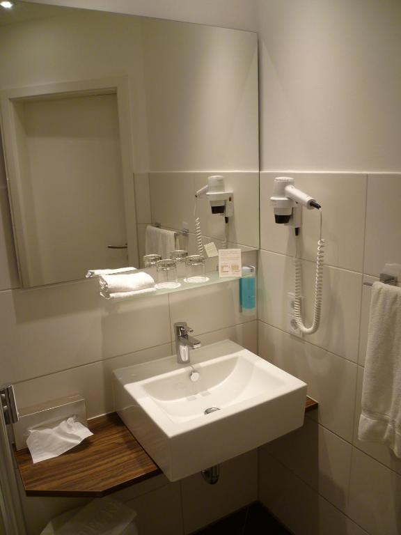 Koupelna v ubytování Hotel Kronprinz