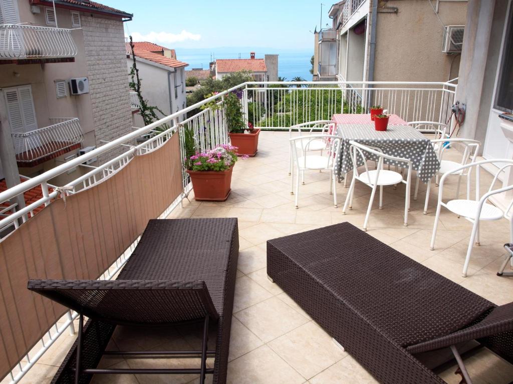 Balkón alebo terasa v ubytovaní Apartments by the sea Podgora, Makarska - 16476