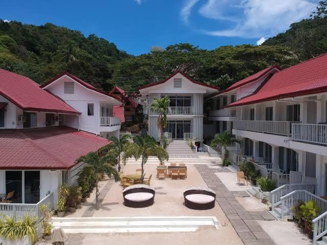 an aerial view of a courtyard of a building at Stunning Republic in El Nido