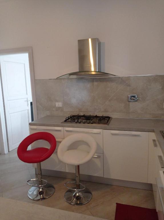 Kuchyň nebo kuchyňský kout v ubytování Casa dei Faggi