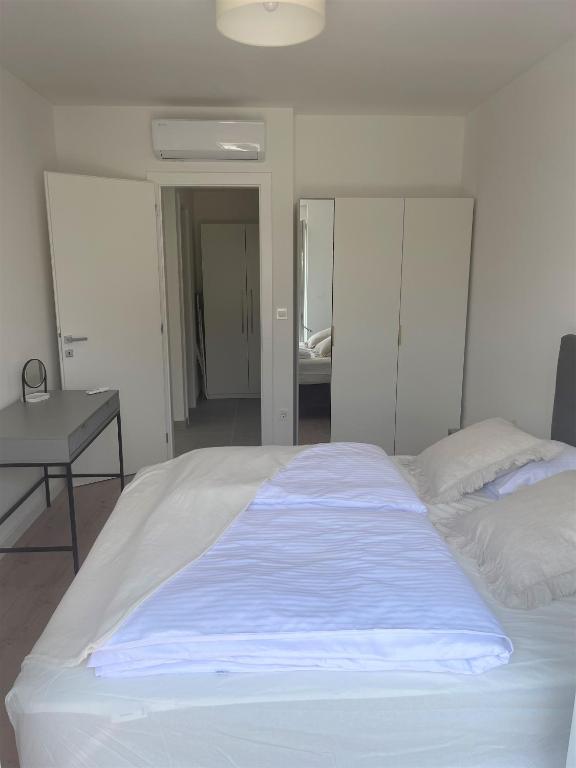 Posteľ alebo postele v izbe v ubytovaní Soltysovka apartments