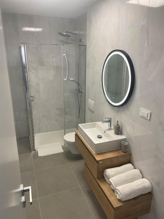 Kúpeľňa v ubytovaní Soltysovka apartments
