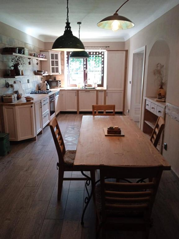 Kuchyň nebo kuchyňský kout v ubytování Apartmán v Podzámčí