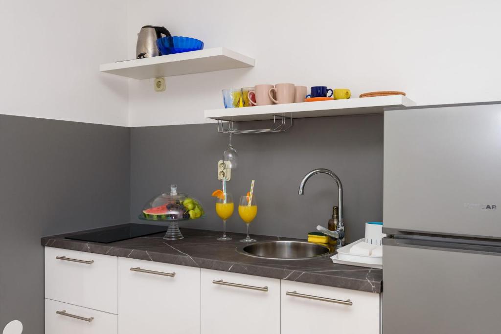 Kuchyňa alebo kuchynka v ubytovaní Apartments Bjelis