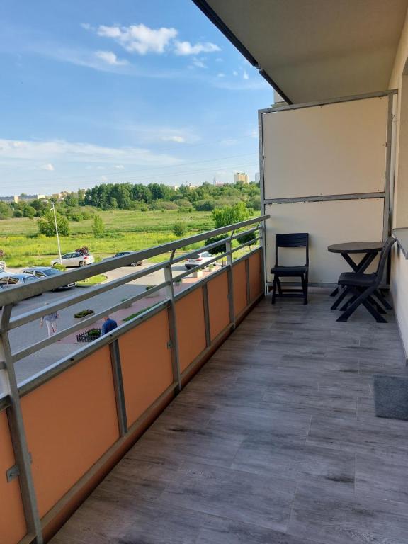 Balkón nebo terasa v ubytování MP Apartament Białystok Jacuzzi