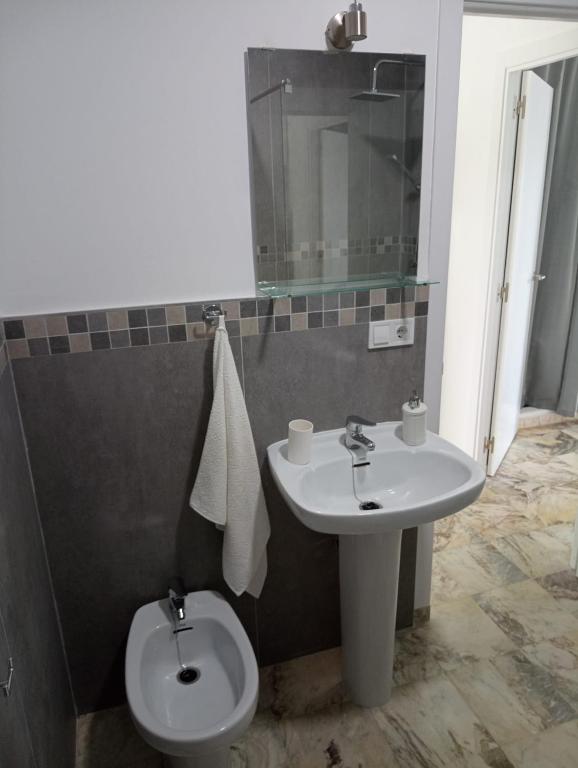 Koupelna v ubytování Casa Sevilla