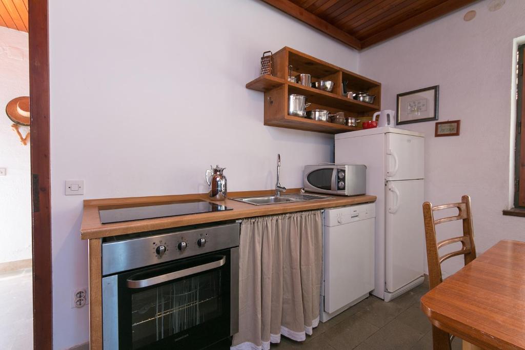 Kuchyňa alebo kuchynka v ubytovaní Apartments by the sea Brela, Makarska - 16950