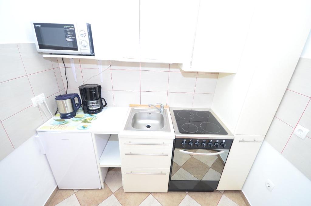 Kuchnia lub aneks kuchenny w obiekcie Apartments with parking spaces Vir - Kozjak, Vir - 18556