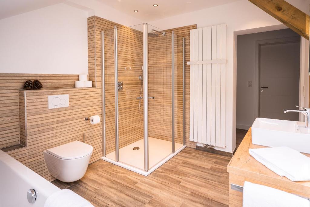 Koupelna v ubytování Hotel Großbach