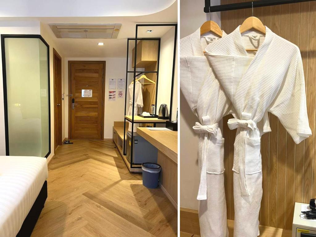 Postel nebo postele na pokoji v ubytování Sann Boutique Hotel
