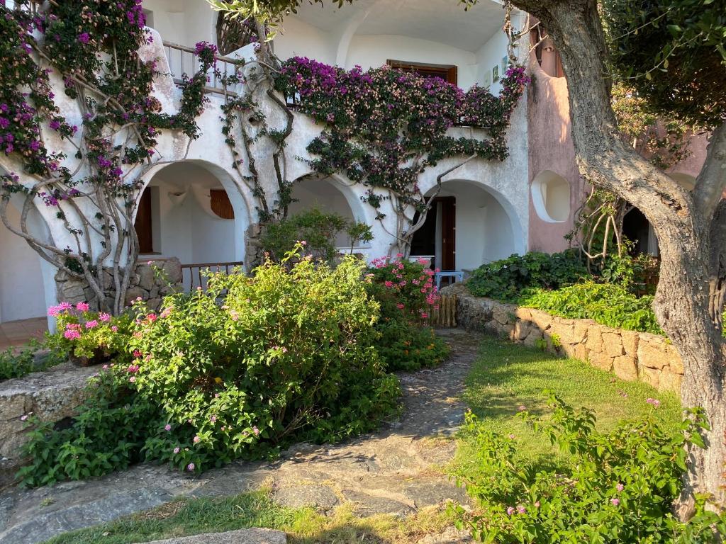 A garden outside La Casa Smeralda