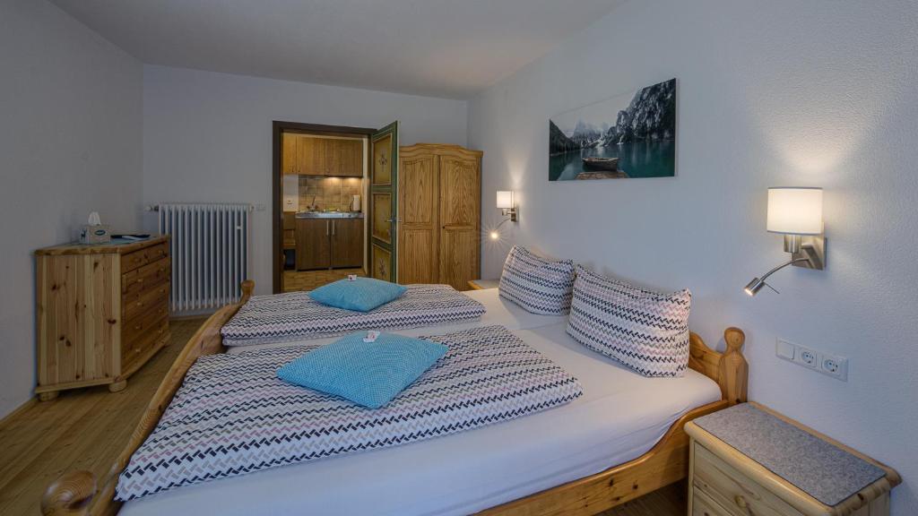 Postel nebo postele na pokoji v ubytování Haus Egger