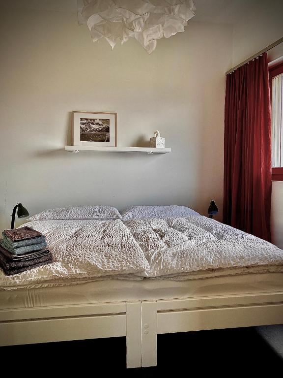Postel nebo postele na pokoji v ubytování Ferienwohnung Crap Ner