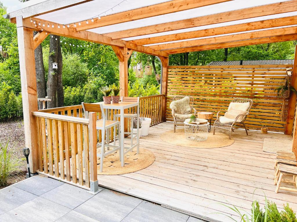 Patio nebo venkovní prostory v ubytování Trendy House Hattem nr64