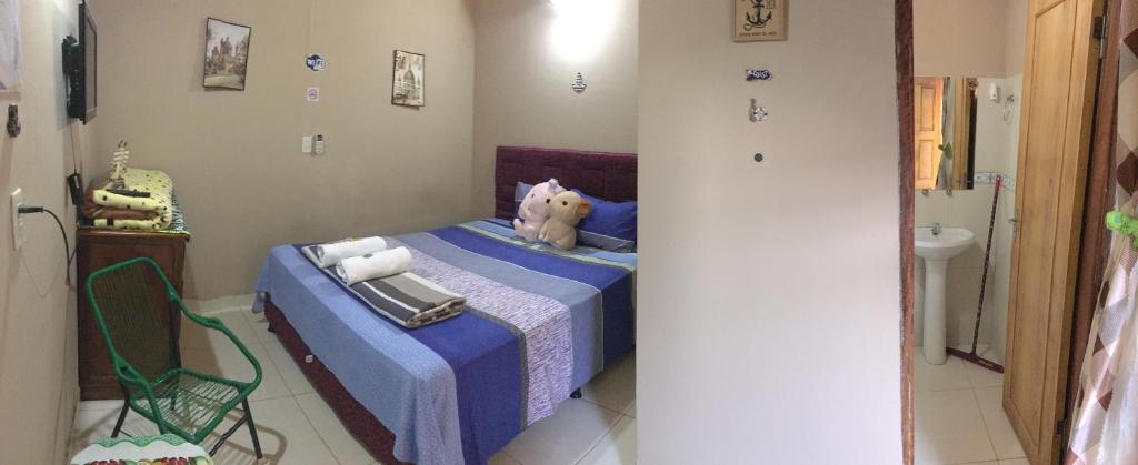 Postel nebo postele na pokoji v ubytování Hospedaje Encarnación