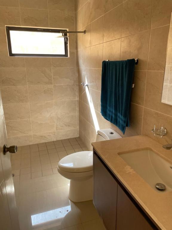 Koupelna v ubytování Casa Samu
