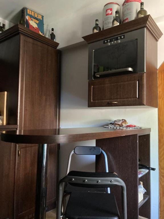 Kuchyň nebo kuchyňský kout v ubytování Apartman-Donau Tát