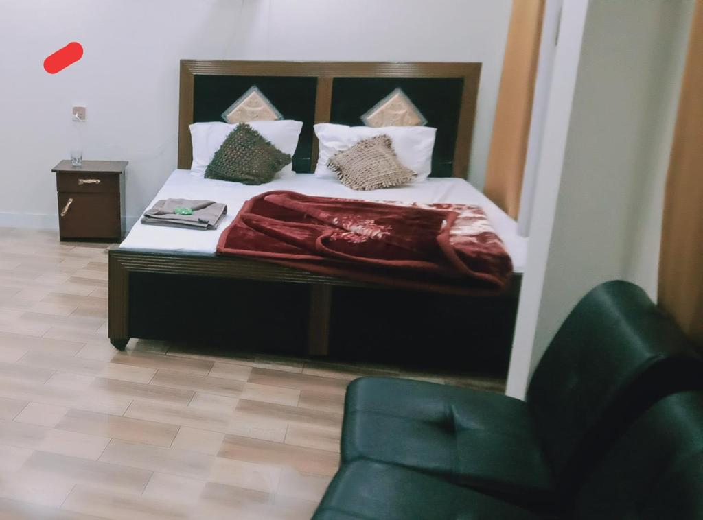 Postel nebo postele na pokoji v ubytování Hotel Saspolo skardu