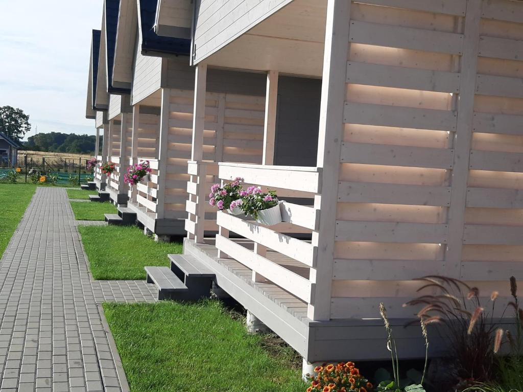 Vonkajšia záhrada v ubytovaní Domki Weekend