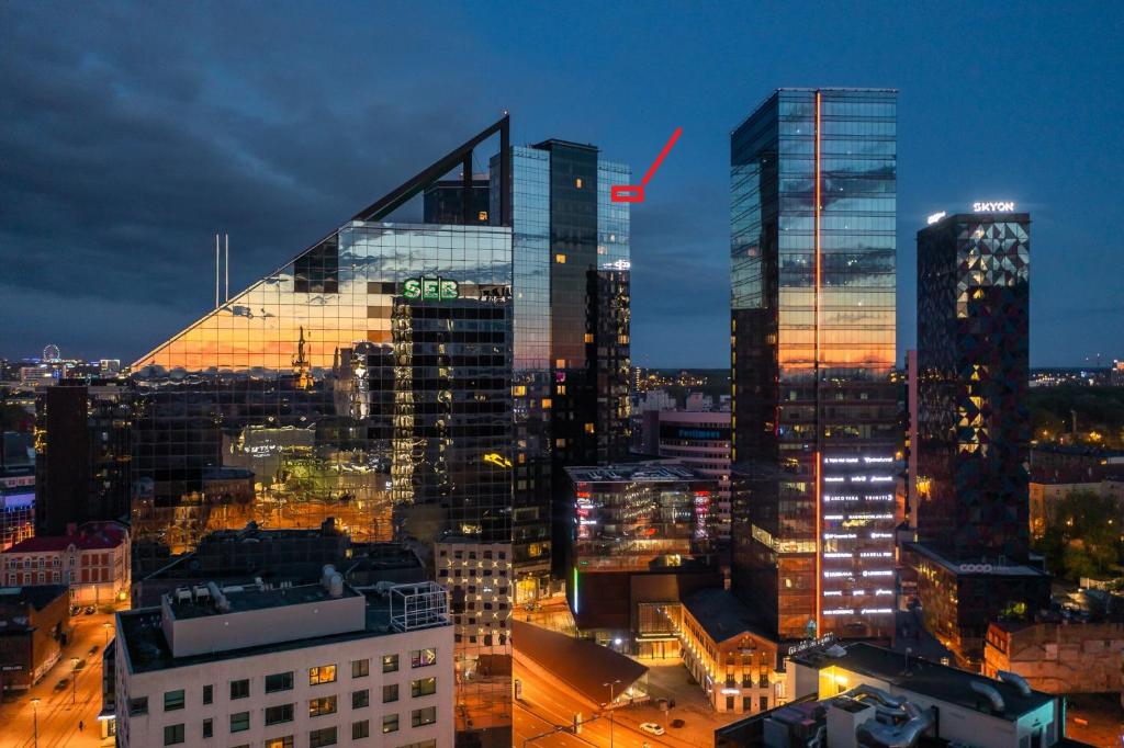 Modern and stylish apartment at the top of Tallinn on the 28th floor