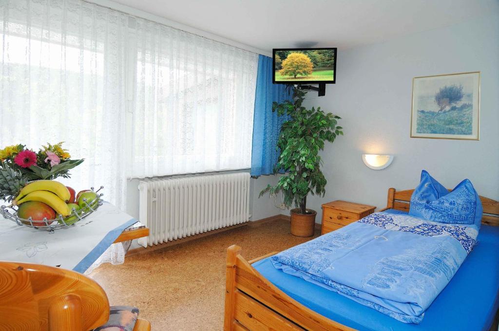 Postel nebo postele na pokoji v ubytování Hotel Bellevue