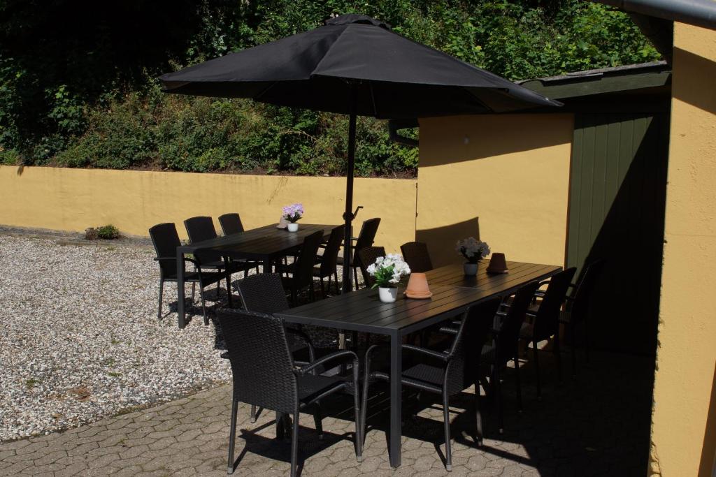 Patio nebo venkovní prostory v ubytování Egtved Hotel