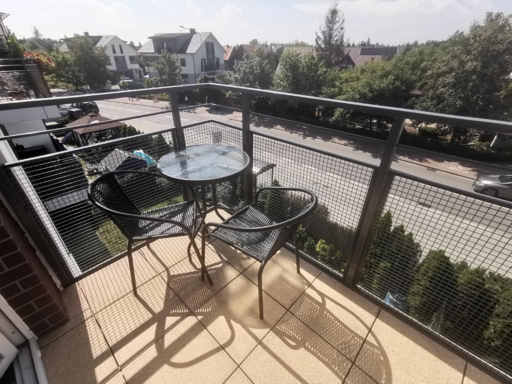 Balkón nebo terasa v ubytování Apartament SIECHNICE