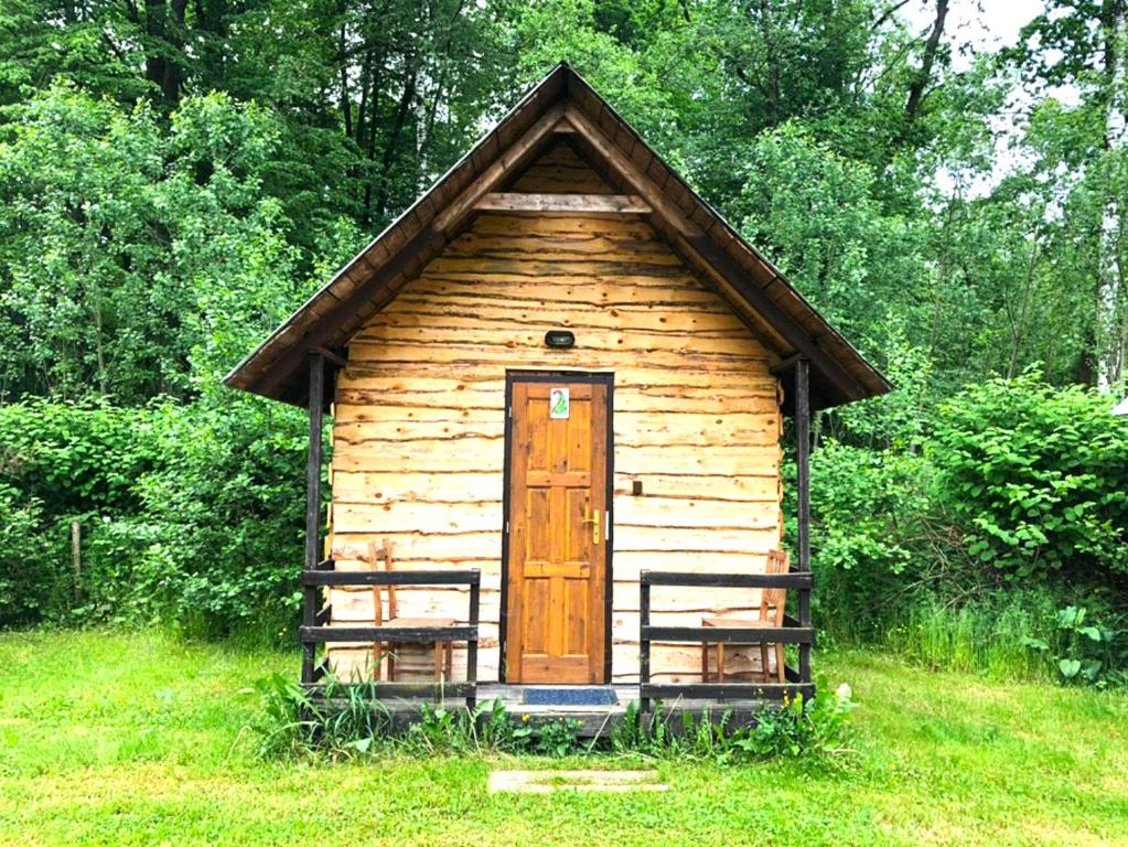 Ein Garten an der Unterkunft Borovansky mlyn