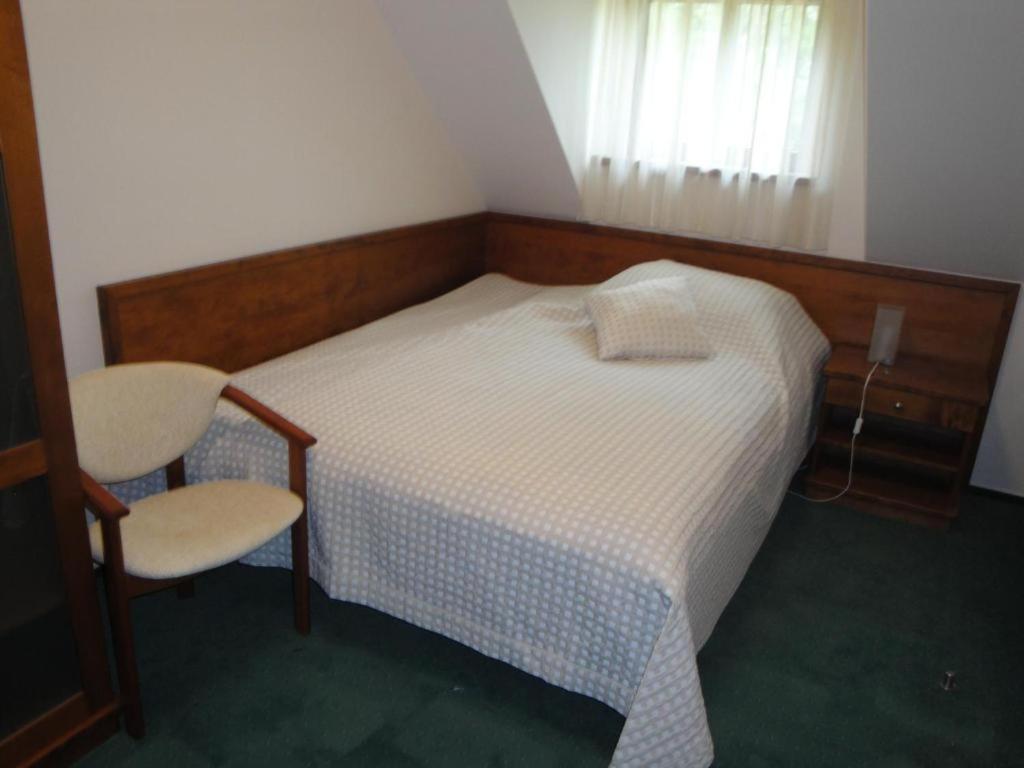Postel nebo postele na pokoji v ubytování Hotel U Parku