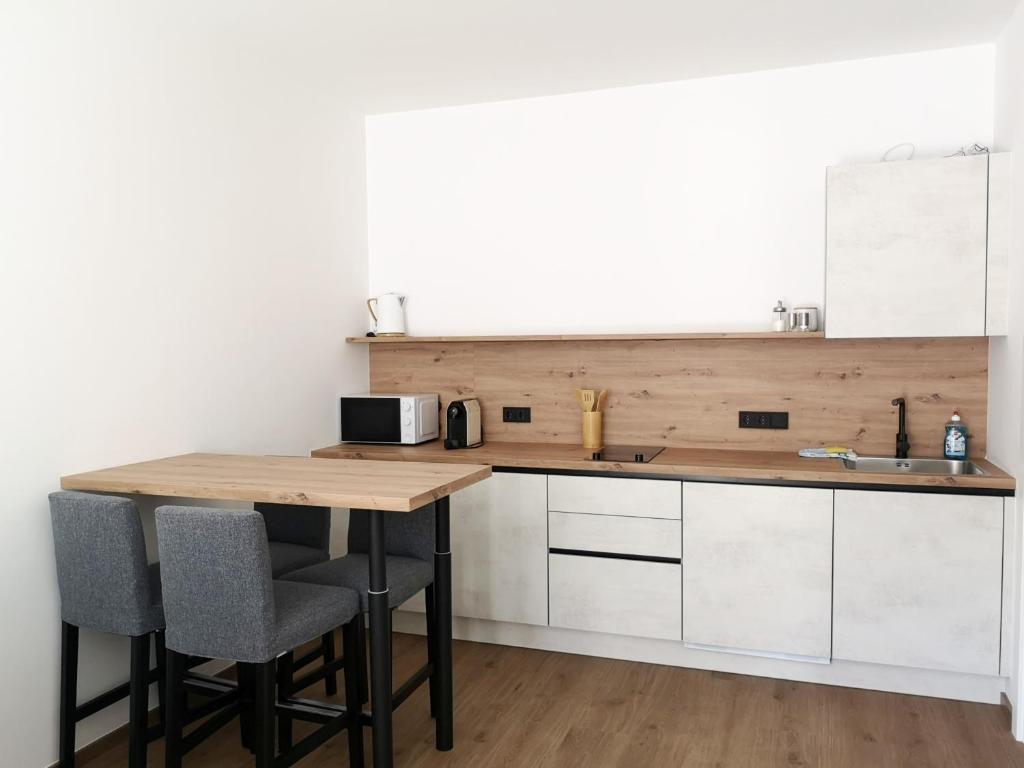 Kuchyň nebo kuchyňský kout v ubytování Haus Weiss bei Julia