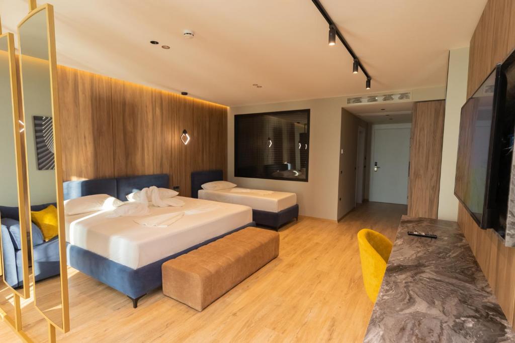 Postel nebo postele na pokoji v ubytování Esbjerg Hotel
