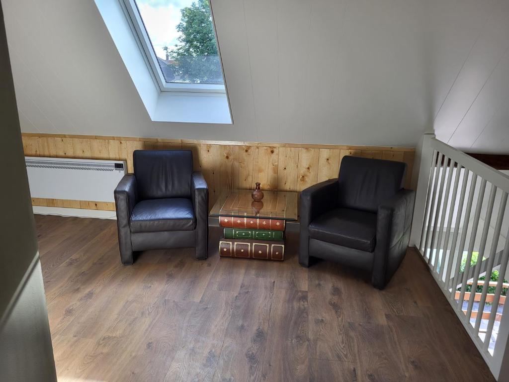 Posezení v ubytování B & B De Tocht