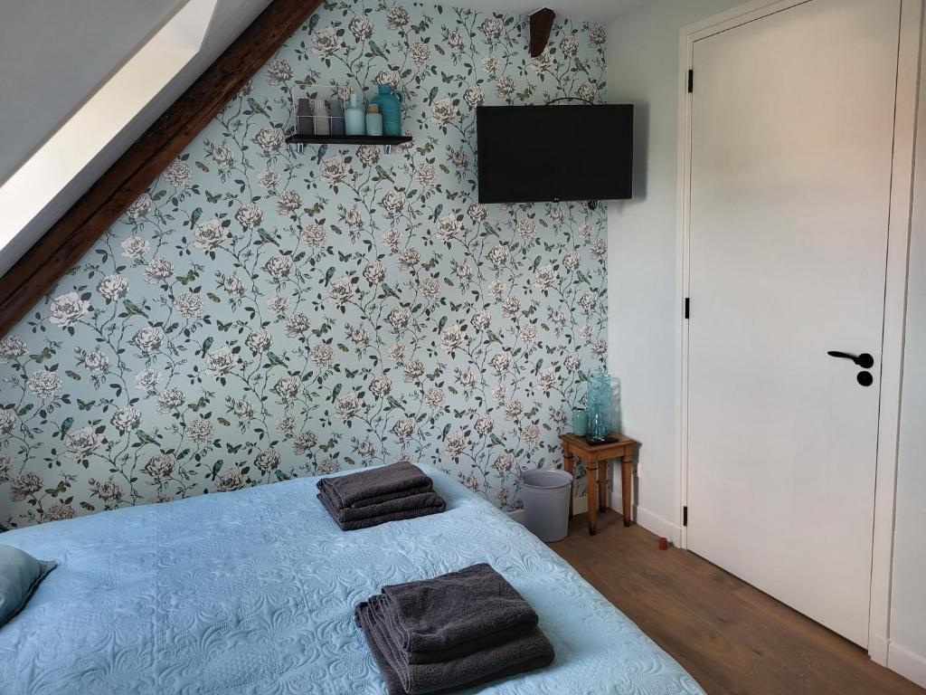 Postel nebo postele na pokoji v ubytování B & B De Tocht