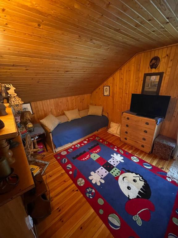 TV a/nebo společenská místnost v ubytování Domek całoroczny u Zosi