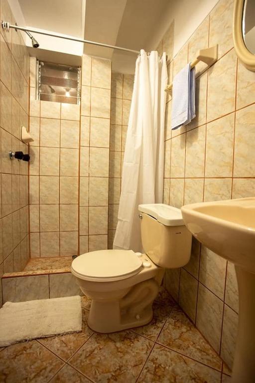 Koupelna v ubytování Hostal La Payacha MachuPicchu