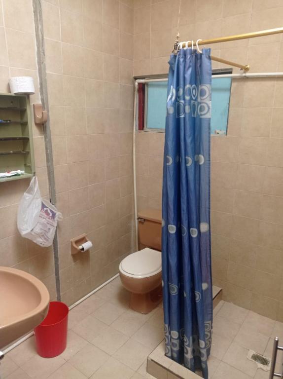 Koupelna v ubytování Los cocos Hostal