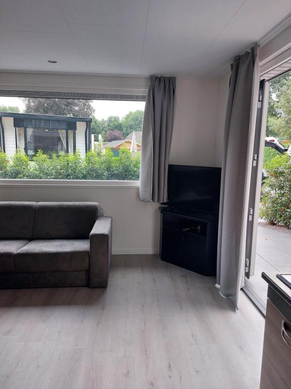 Balkón nebo terasa v ubytování Chalet Moderna Putten