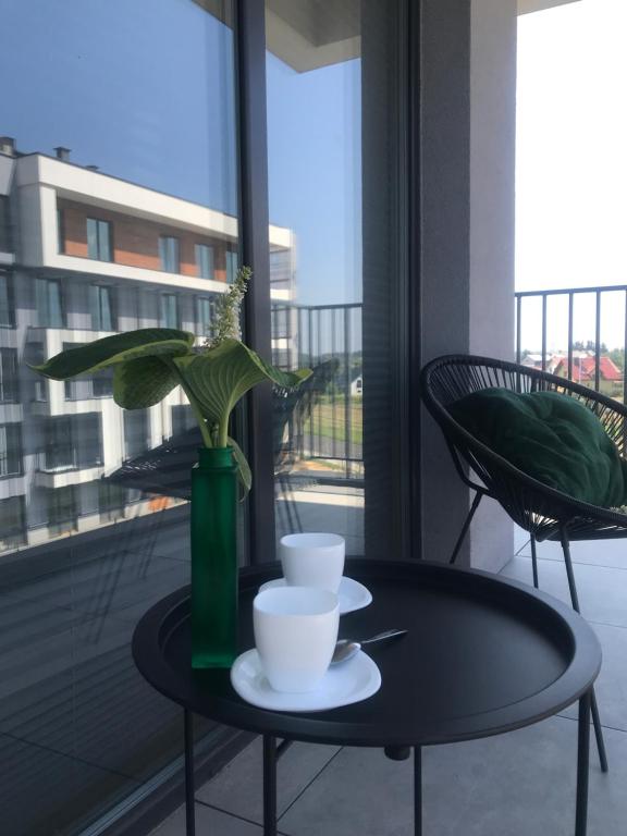 Balkón alebo terasa v ubytovaní Apartament No 34 Green - Holiday Home Zator