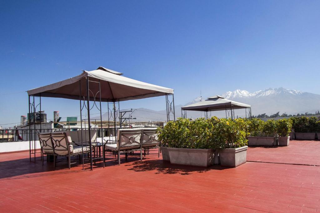 Uma varanda ou terraço em Tierra Viva Arequipa Plaza