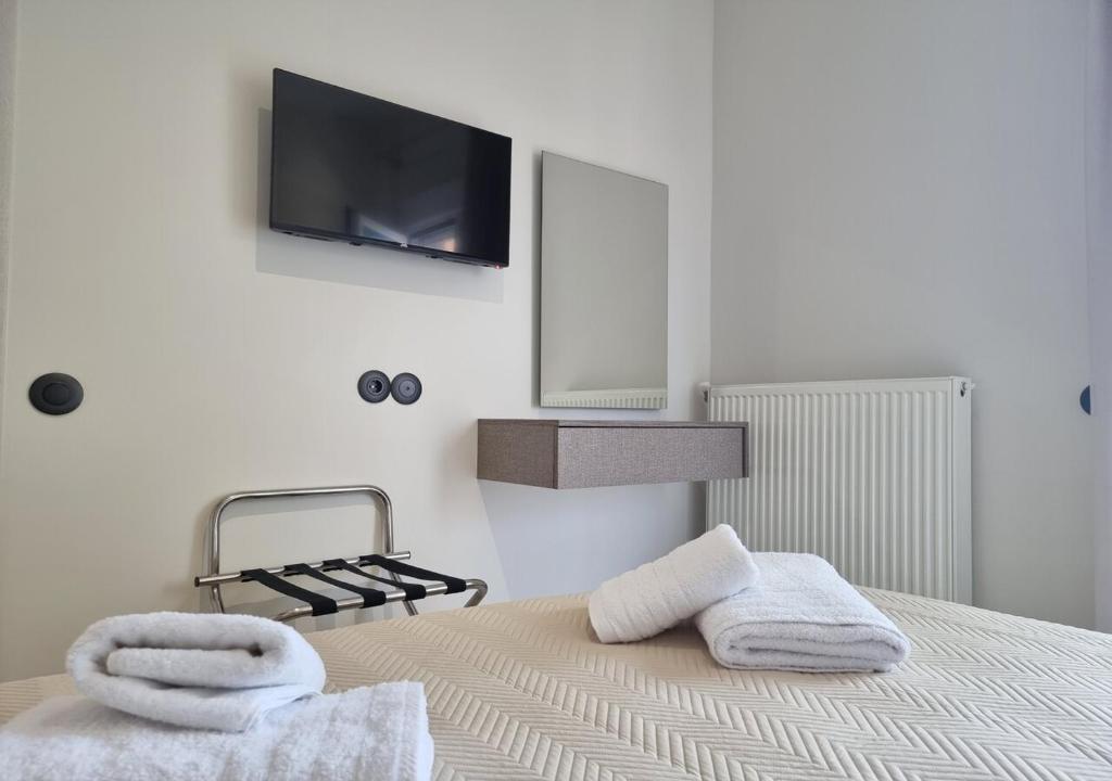 Postel nebo postele na pokoji v ubytování Dream Home Veria
