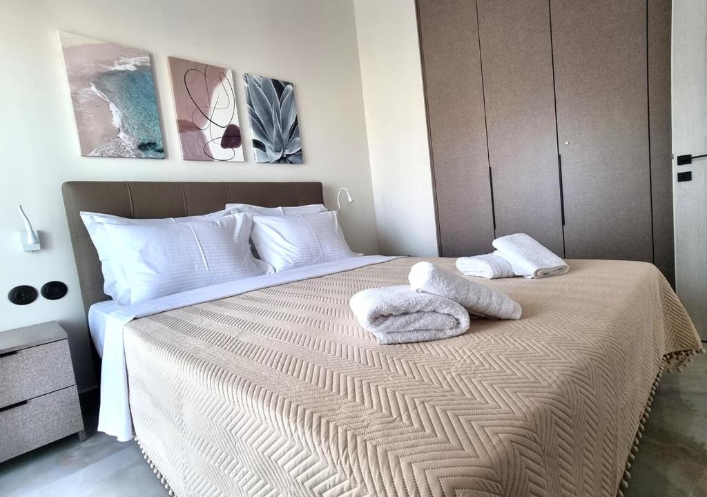 Postel nebo postele na pokoji v ubytování Dream Home Veria
