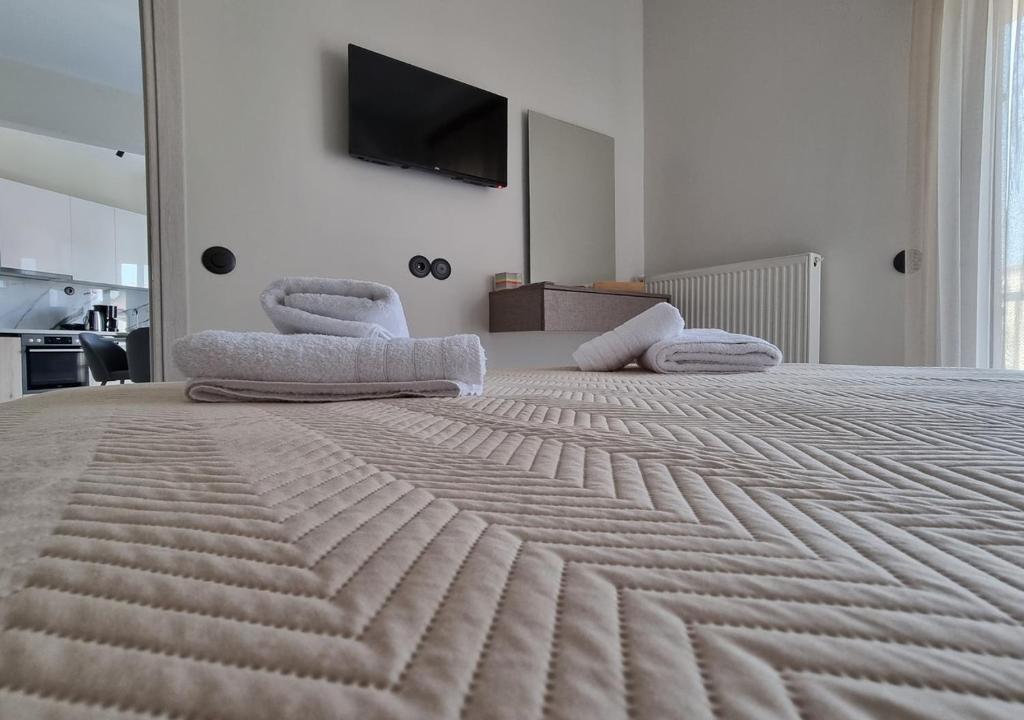 Postel nebo postele na pokoji v ubytování Dream Home Veria
