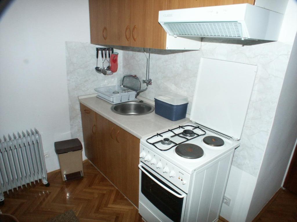 Kuchyň nebo kuchyňský kout v ubytování Apartments by the sea Maslinica, Solta - 774