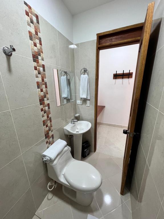 Koupelna v ubytování Casa Isabel Hotel
